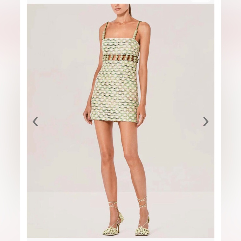 Thea Mini Dress in Mint Waves
ALEXIS